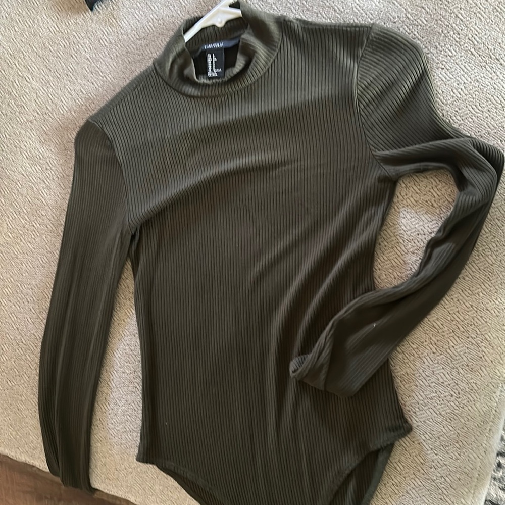 Long sleeve mock neck bodysuit